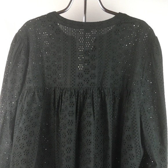 Madewell NWT 3X Eyelet Double Tie Top - Picture 6 of 8